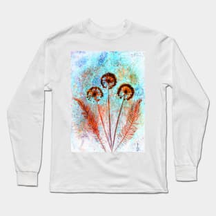 Botanical mixed media Long Sleeve T-Shirt